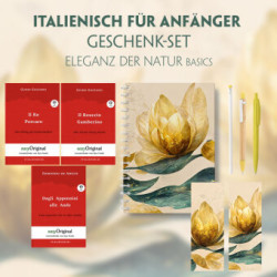 Italienisch für Anfänger Geschenkset - 3 Bücher (mit Audio-Online) + Eleganz der Natur Schreibset Basics, m. 3 Beilage, m. 3 Buch