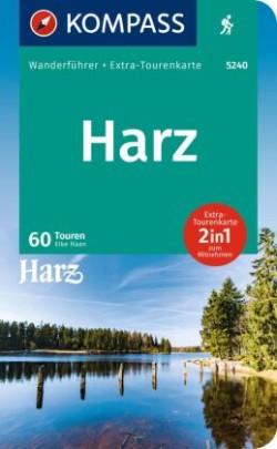 KOMPASS Wanderführer Harz, 60 Touren mit Extra-Tourenkarte