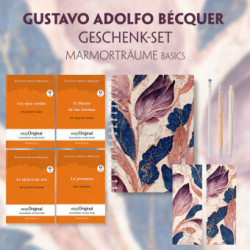 Gustavo Adolfo Bécquer Geschenkset - 4 Bücher (mit Audio-Online) + Marmorträume Schreibset Basics, m. 4 Beilage, m. 4 Buch