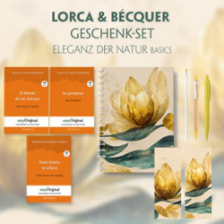 Lorca & Bécquer Geschenkset - 3 Bücher (mit Audio-Online) + Eleganz der Natur Schreibset Basics, m. 3 Beilage, m. 3 Buch