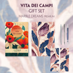 Vita dei campi (with audio-online) Readable Classics Geschenkset + Marmorträume Schreibset Premium, m. 1 Beilage, m. 1 Buch