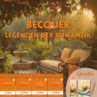 Bécquers Legenden der Romantik (4 Bücher + Audio-Online + exklusive Extras) - Frank-Lesemethode, m. 4 Audio, m. 4 Audio, 4 Teile