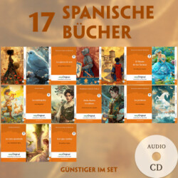 17 spanische Bücher (17 Bücher + Audio-CDs) - Frank-Lesemethode - Kommentierte zweisprachige Ausgabe Spanisch-Deutsch, m. 17 Audio-CD, m. 17 Audio, m. 17 Audio, 17 Teile