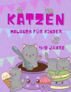 Katze Farbung Buch fur Kinder im Alter von 4-8