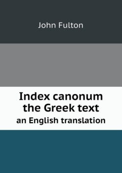 Index canonum the Greek text an English translation