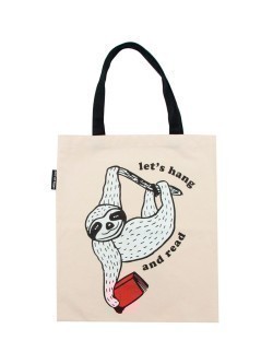 Taška Book Sloth - Let's Hang and Read tote bag