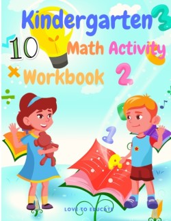 Educational Kindergarten Math Activity Workbook - Included Finding Numbers, Cound and Match, Number Puzzle, Writing Numbers, Word Search And More!