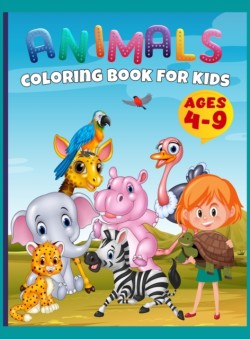 50 Animals Coloring Book Toddlers, Kindergarten and Preschool