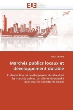 Marchés publics locaux et développement durable