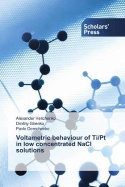 Voltametric behaviour of Ti/Pt in low concentrated NaCl solutions