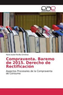 Compraventa. Baremo de 2015. Derecho de Rectificación