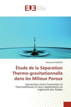 Étude de la Séparation Thermo-gravitationnelle dans les Milieux Poreux