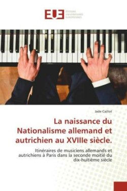 La naissance du Nationalisme allemand et autrichien au XVIIIe siècle.