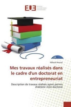 Mes travaux réalisés dans le cadre d'un doctorat en entrepreneuriat