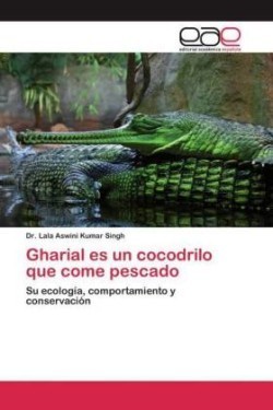 Gharial es un cocodrilo que come pescado