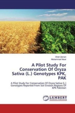 A Pilot Study For Conservation Of Oryza Sativa (L.) Genotypes KPK, PAK