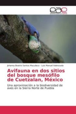 Avifauna en dos sitios del bosque mesófilo de Cuetzalan, México