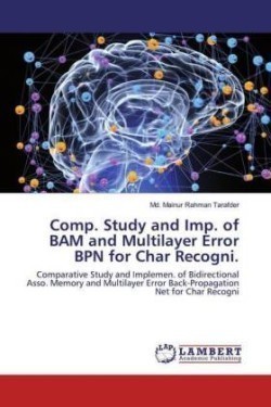 Comp. Study and Imp. of BAM and Multilayer Error BPN for Char Recogni.