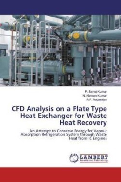 CFD Analysis on a Plate Type Heat Exchanger for Waste Heat Recovery