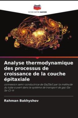 Analyse thermodynamique des processus de croissance de la couche épitaxiale