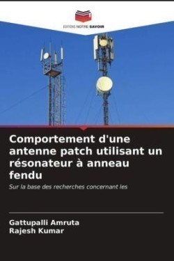 Comportement d'une antenne patch utilisant un résonateur à anneau fendu