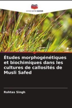 Études morphogénétiques et biochimiques dans les cultures de callosités de Musli Safed