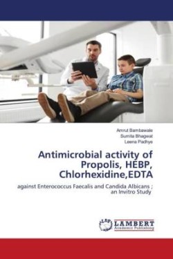 Antimicrobial activity of Propolis, HEBP, Chlorhexidine,EDTA