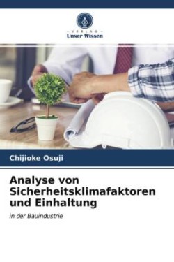 Analyse von Sicherheitsklimafaktoren und Einhaltung