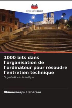 1000 bits dans l'organisation de l'ordinateur pour résoudre l'entretien technique