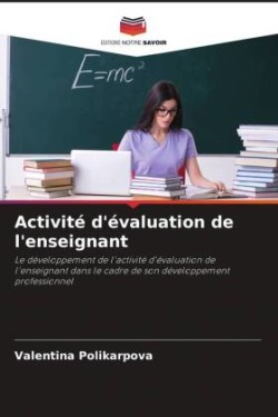 Activité d'évaluation de l'enseignant