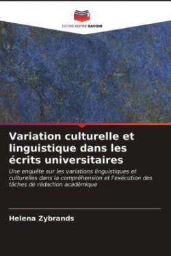 Variation culturelle et linguistique dans les écrits universitaires