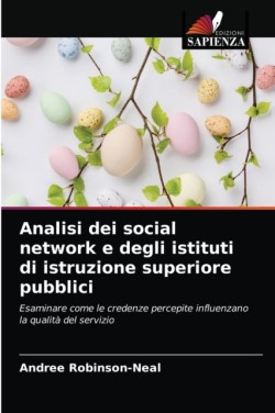 Analisi dei social network e degli istituti di istruzione superiore pubblici