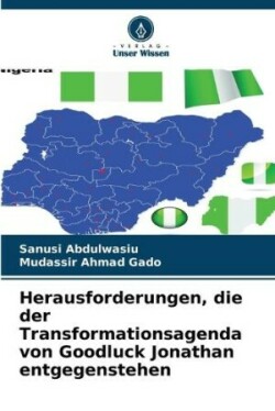 Herausforderungen, die der Transformationsagenda von Goodluck Jonathan entgegenstehen