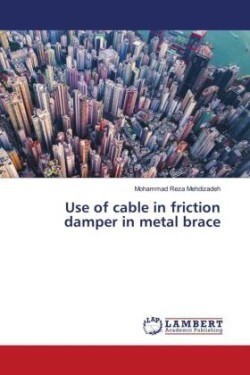 Use of cable in friction damper in metal brace