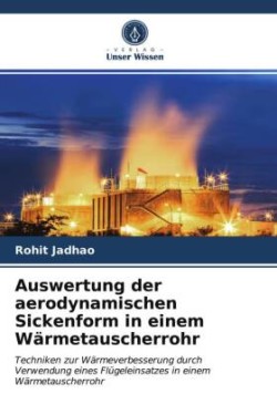 Auswertung der aerodynamischen Sickenform in einem Wärmetauscherrohr