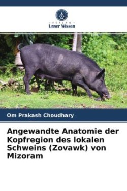 Angewandte Anatomie der Kopfregion des lokalen Schweins (Zovawk) von Mizoram