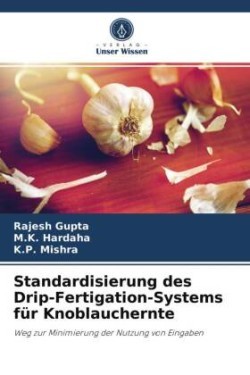 Standardisierung des Drip-Fertigation-Systems für Knoblauchernte