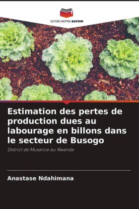 Estimation des pertes de production dues au labourage en billons dans le secteur de Busogo