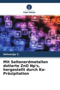 Mit Seltenerdmetallen dotierte ZnO Np's, hergestellt durch Ko-Präzipitation