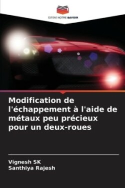 Modification de l'échappement à l'aide de métaux peu précieux pour un deux-roues