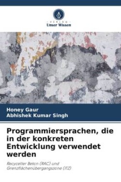 Programmiersprachen, die in der konkreten Entwicklung verwendet werden