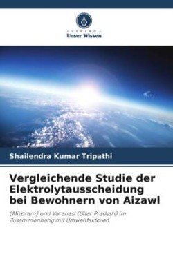 Vergleichende Studie der Elektrolytausscheidung bei Bewohnern von Aizawl