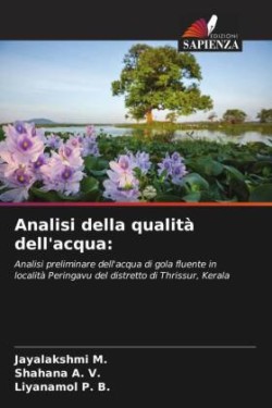 Analisi della qualità dell'acqua: