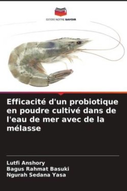 Efficacité d'un probiotique en poudre cultivé dans de l'eau de mer avec de la mélasse