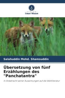 Übersetzung von fünf Erzählungen des "Panchatantra"