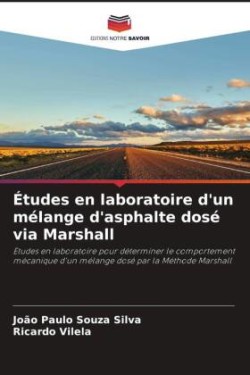 Études en laboratoire d'un mélange d'asphalte dosé via Marshall