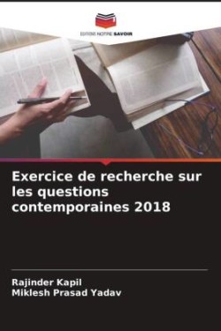 Exercice de recherche sur les questions contemporaines 2018