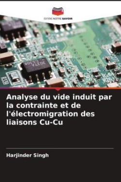 Analyse du vide induit par la contrainte et de l'électromigration des liaisons Cu-Cu