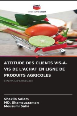 Attitude Des Clients Vis-À-VIS de l'Achat En Ligne de Produits Agricoles