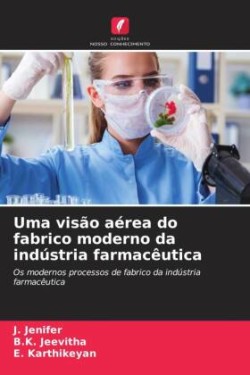 Uma visão aérea do fabrico moderno da indústria farmacêutica